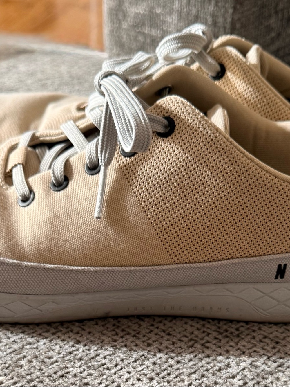 NOBULL Canvas Knit Low-Top Sneakers - Beige